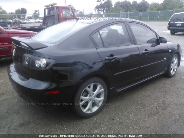 JM1BK324971650373 - 2007 MAZDA 3 S BLACK photo 4