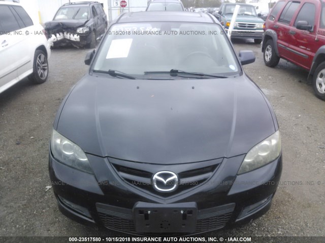 JM1BK324971650373 - 2007 MAZDA 3 S BLACK photo 6