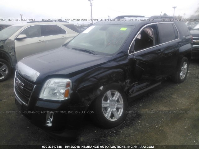 2GKALREK7F6352927 - 2015 GMC TERRAIN SLE Dark Blue photo 2