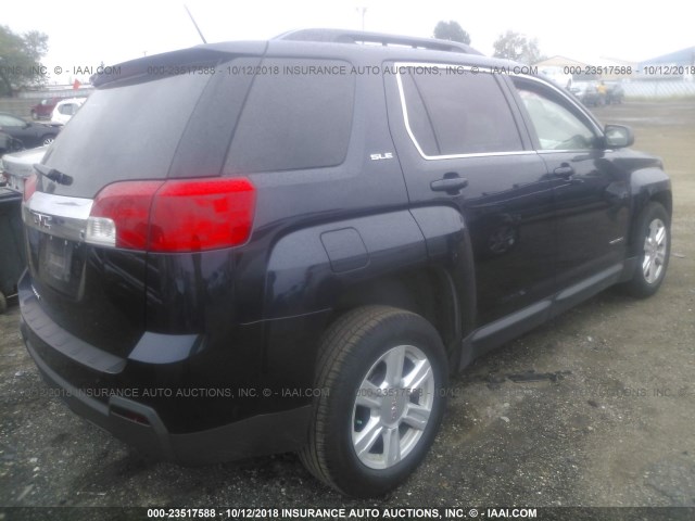 2GKALREK7F6352927 - 2015 GMC TERRAIN SLE Dark Blue photo 4