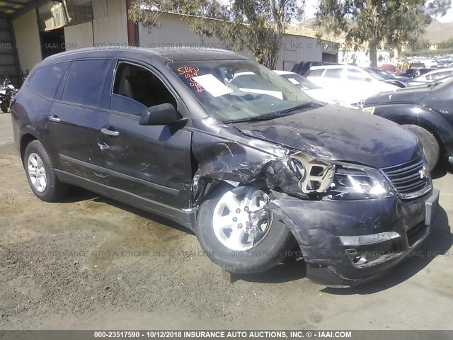 1GNKRFED5GJ151408 - 2016 CHEVROLET TRAVERSE LS GRAY photo 1