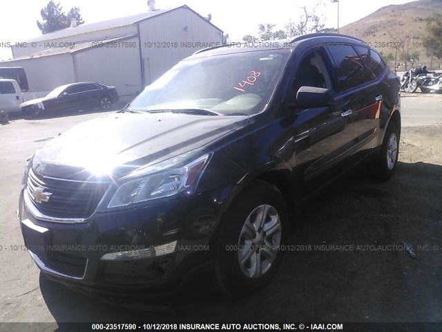 1GNKRFED5GJ151408 - 2016 CHEVROLET TRAVERSE LS GRAY photo 2