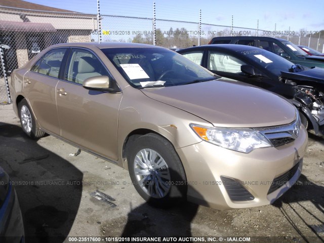 4T4BF1FK9CR271935 - 2012 TOYOTA CAMRY SE/LE/XLE GOLD photo 1