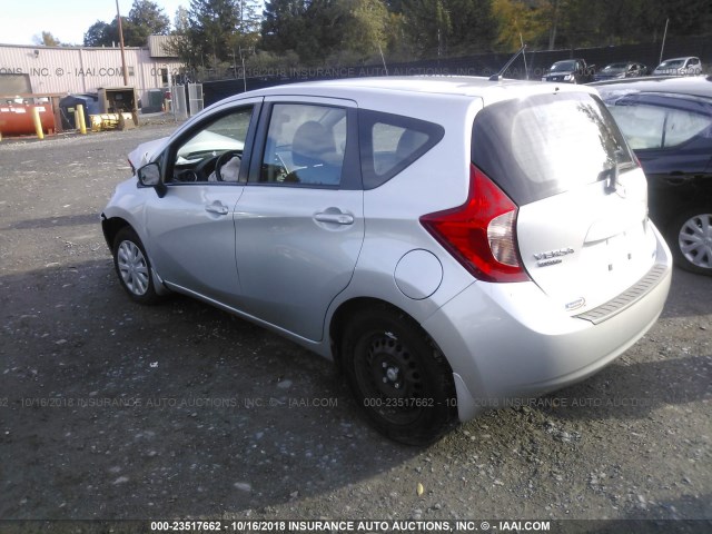 3N1CE2CP2FL391637 - 2015 NISSAN VERSA NOTE S/S PLUS/SV/SL/SR SILVER photo 3