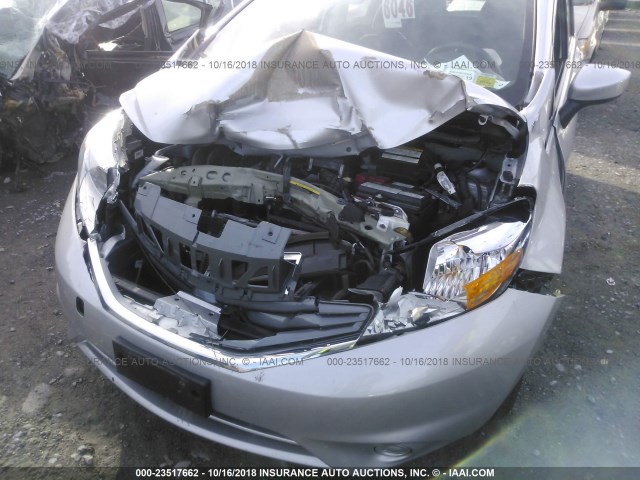 3N1CE2CP2FL391637 - 2015 NISSAN VERSA NOTE S/S PLUS/SV/SL/SR SILVER photo 6