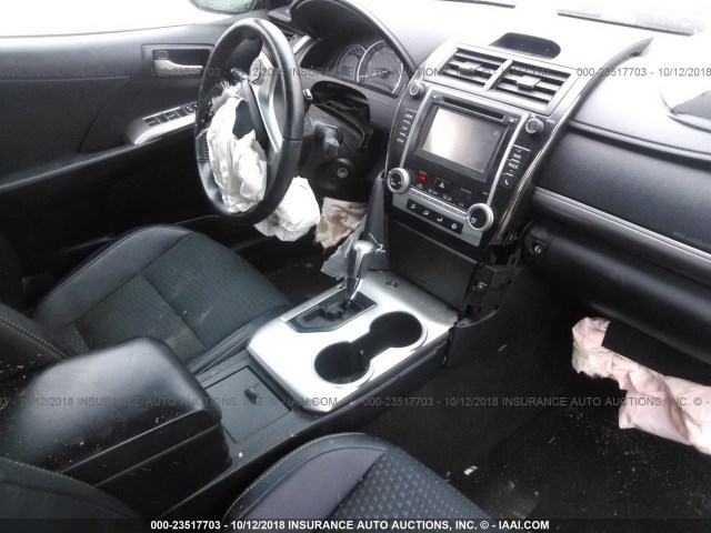 4T1BF1FK3EU802303 - 2014 TOYOTA CAMRY L/SE/LE/XLE RED photo 5