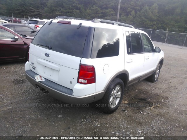 1FMZU64W24UA67870 - 2004 FORD EXPLORER EDDIE BAUER WHITE photo 4