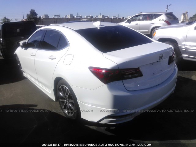 19UUB2F36FA020007 - 2015 ACURA TLX WHITE photo 3