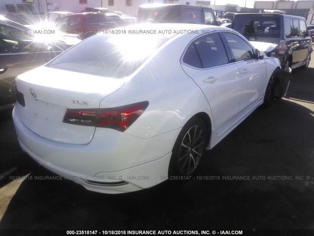 19UUB2F36FA020007 - 2015 ACURA TLX WHITE photo 4