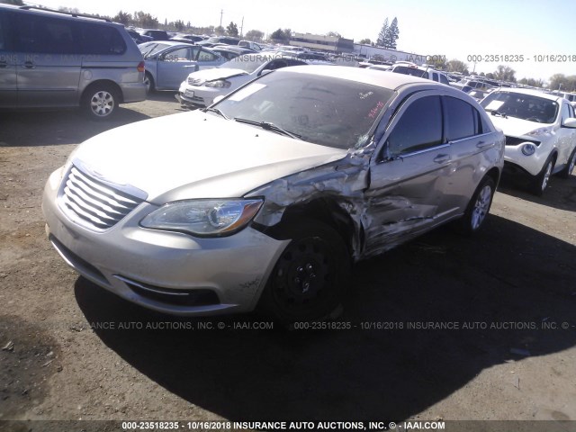 1C3CCBABXEN231566 - 2014 CHRYSLER 200 LX GOLD photo 2