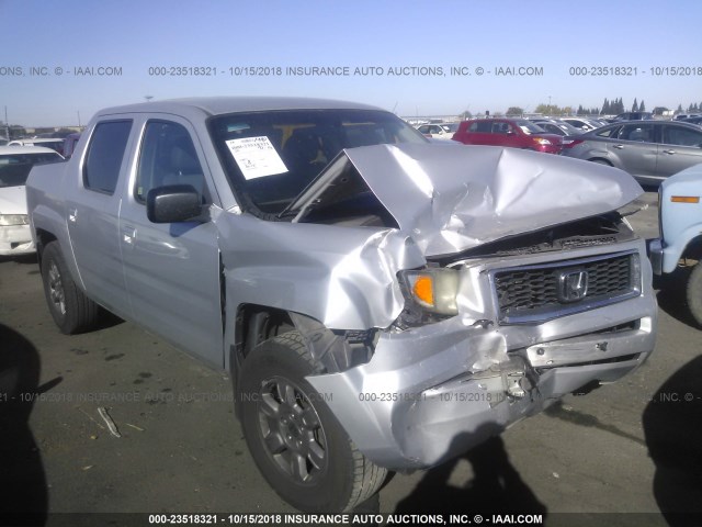 2HJYK16307H549185 - 2007 HONDA RIDGELINE RTX SILVER photo 1