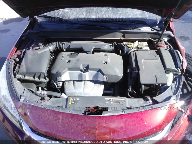 1G11C5SL4EF122633 - 2014 CHEVROLET MALIBU 1LT RED photo 10
