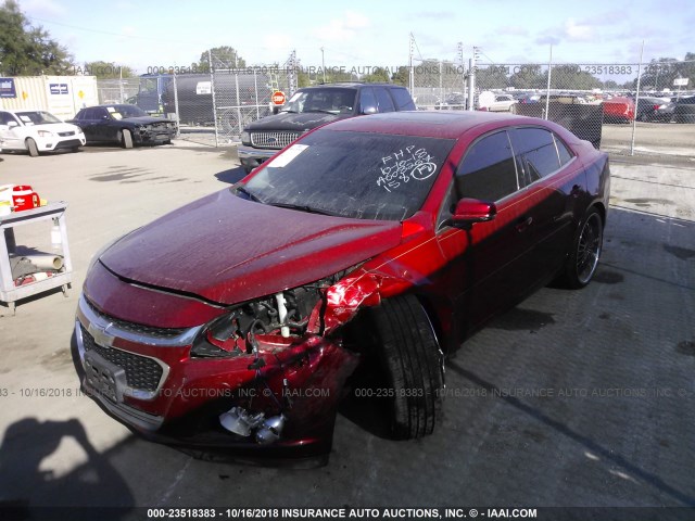 1G11C5SL4EF122633 - 2014 CHEVROLET MALIBU 1LT RED photo 2