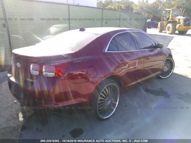 1G11C5SL4EF122633 - 2014 CHEVROLET MALIBU 1LT RED photo 4