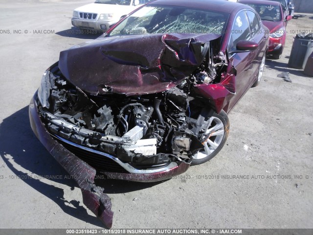 1C3CCCAB3GN124433 - 2016 CHRYSLER 200 LIMITED MAROON photo 6