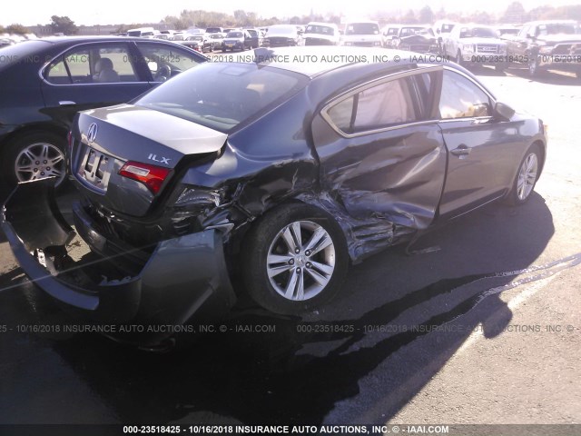 19VDE1F35DE017750 - 2013 ACURA ILX 20 GRAY photo 4