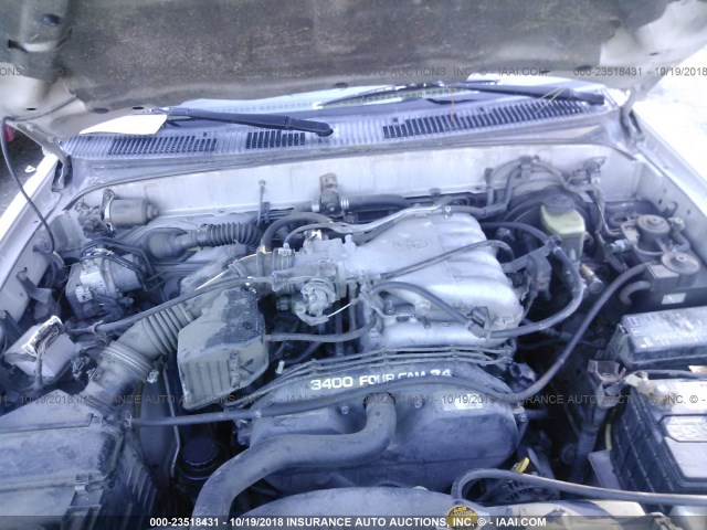 JT3GN86R9X0115134 - 1999 TOYOTA 4RUNNER SR5 SILVER photo 10