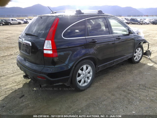 JHLRE48768C022485 - 2008 HONDA CR-V EXL BLACK photo 4