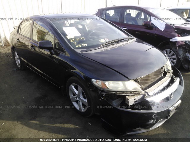 2HGFA16609H343149 - 2009 HONDA CIVIC BLACK photo 1