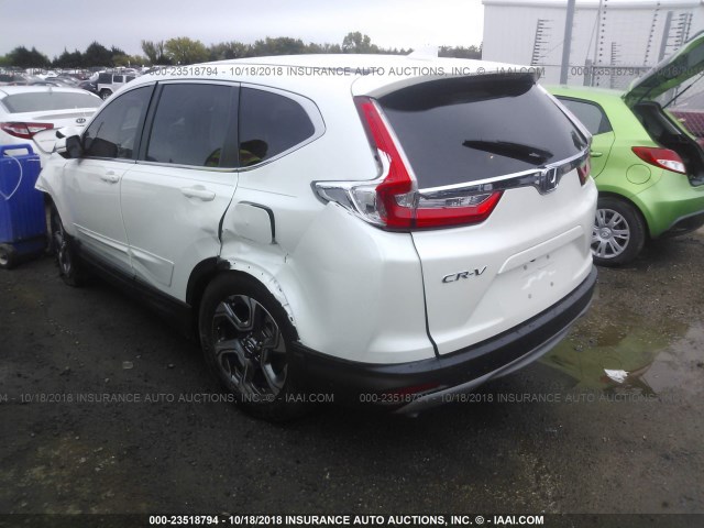 2HKRW1H82HH500536 - 2017 HONDA CR-V EXL WHITE photo 3