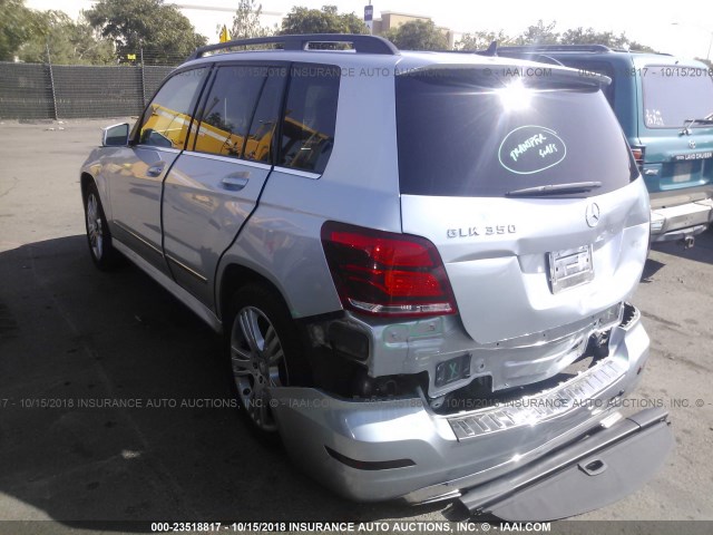 WDCGG5HB1DG027082 - 2013 MERCEDES-BENZ GLK 350 SILVER photo 3