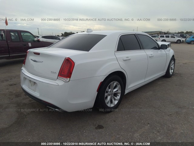 2C3CCAAG5FH931592 - 2015 CHRYSLER 300 LIMITED WHITE photo 4