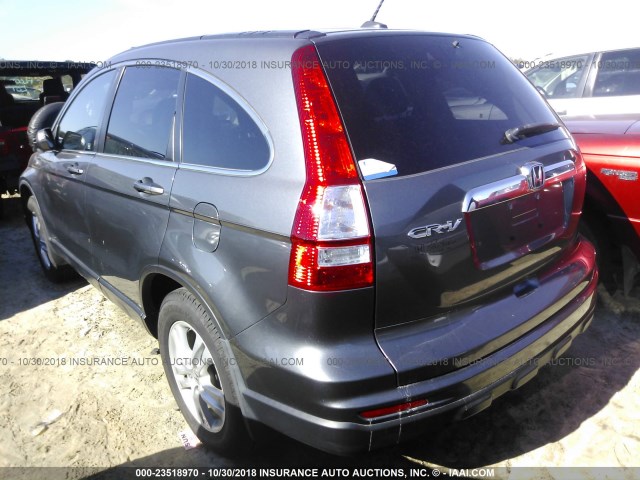 5J6RE3H72AL046614 - 2010 HONDA CR-V EXL GRAY photo 3