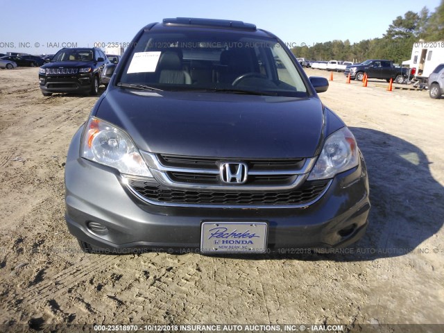 5J6RE3H72AL046614 - 2010 HONDA CR-V EXL GRAY photo 6