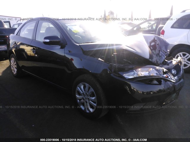 KNAFU4A22A5238777 - 2010 KIA FORTE EX BLACK photo 1