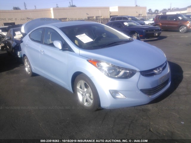 KMHDH4AEXDU847310 - 2013 HYUNDAI ELANTRA GLS/LIMITED BLUE photo 1