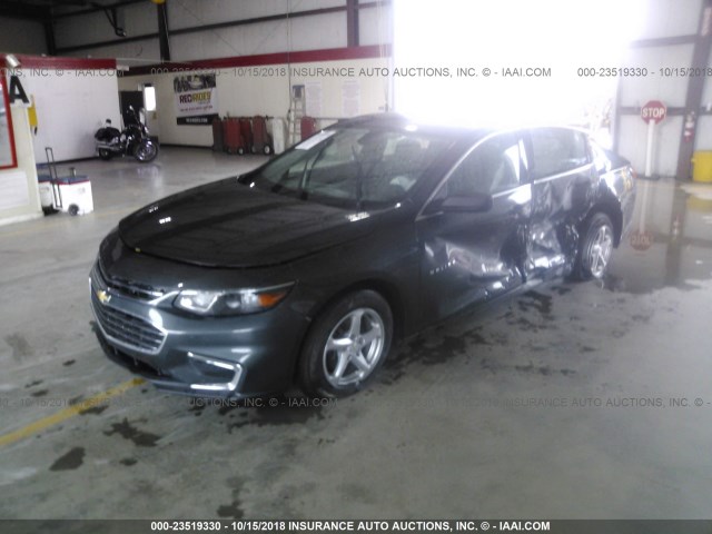 1G1ZB5ST2HF156130 - 2017 CHEVROLET MALIBU LS Boz foto 2