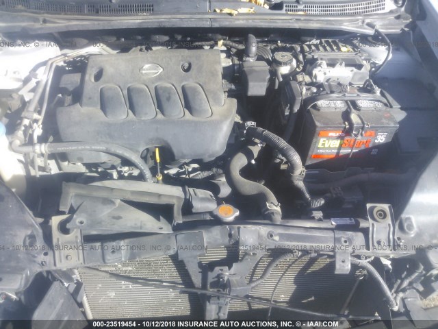 3N1AB61E68L724319 - 2008 NISSAN SENTRA 2.0/2.0S/2.0SL SILVER photo 10