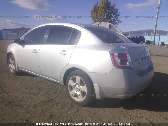 3N1AB61E68L724319 - 2008 NISSAN SENTRA 2.0/2.0S/2.0SL SILVER photo 3