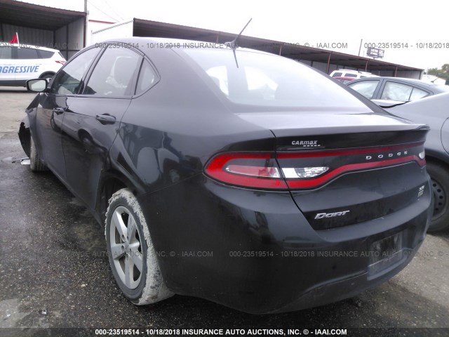 1C3CDFBA9GD717109 - 2016 DODGE DART SXT BLACK photo 3