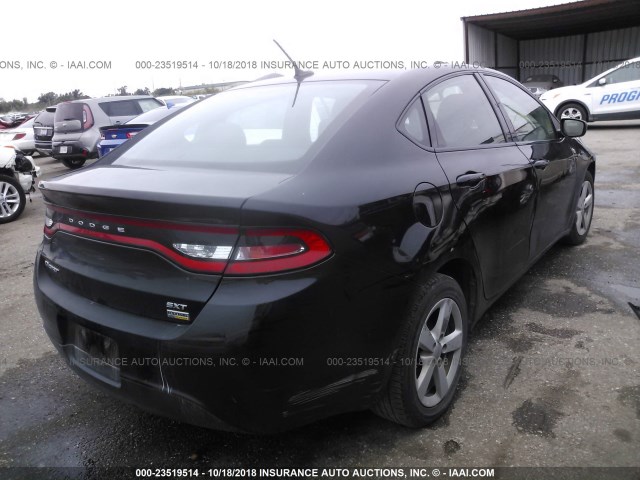 1C3CDFBA9GD717109 - 2016 DODGE DART SXT BLACK photo 4