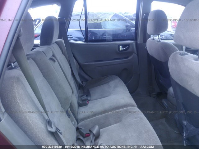 KM8SC73E64U731414 - 2004 HYUNDAI SANTA FE GLS/LX MAROON photo 8