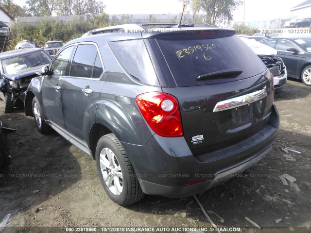 2GNFLGEK1D6374836 - 2013 CHEVROLET EQUINOX LTZ GRAY photo 3