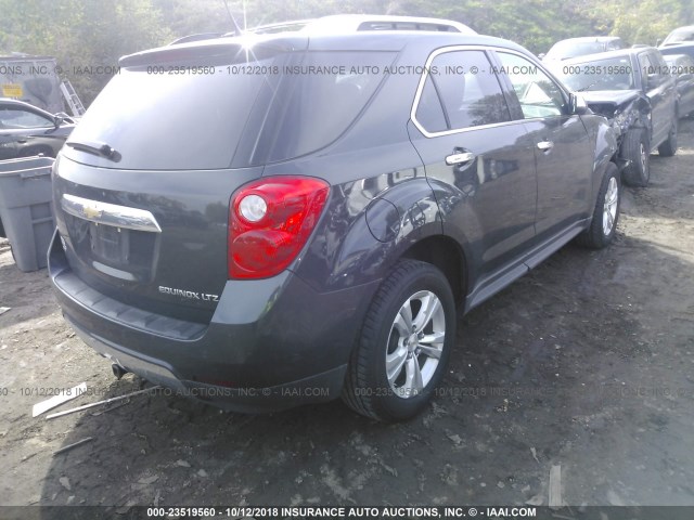 2GNFLGEK1D6374836 - 2013 CHEVROLET EQUINOX LTZ GRAY photo 4