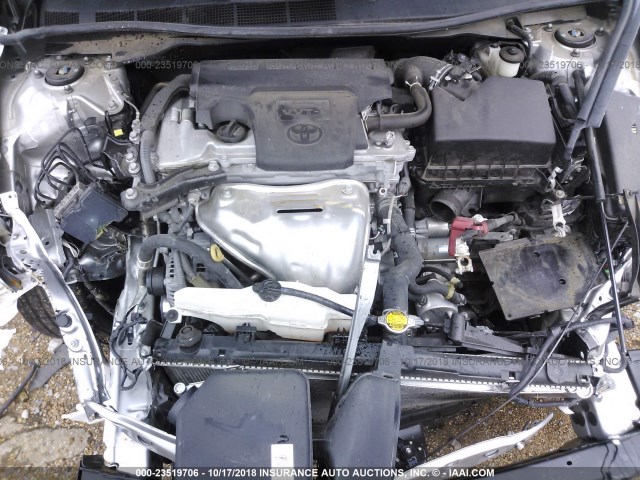 4T1BF1FK3FU918232 - 2015 TOYOTA CAMRY LE/XLE/SE/XSE SILVER photo 10