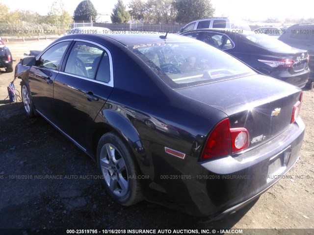 1G1ZC5EB8AF265679 - 2010 CHEVROLET MALIBU 1LT BLACK photo 3