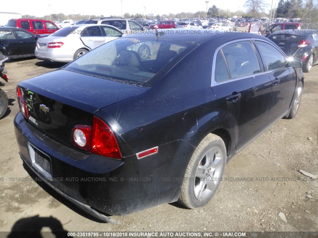 1G1ZC5EB8AF265679 - 2010 CHEVROLET MALIBU 1LT BLACK photo 4