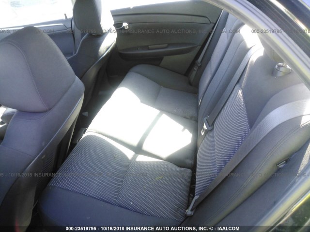 1G1ZC5EB8AF265679 - 2010 CHEVROLET MALIBU 1LT BLACK photo 8