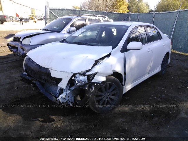 2T1BU4EE5AC464871 - 2010 TOYOTA COROLLA S/LE/XLE WHITE photo 2