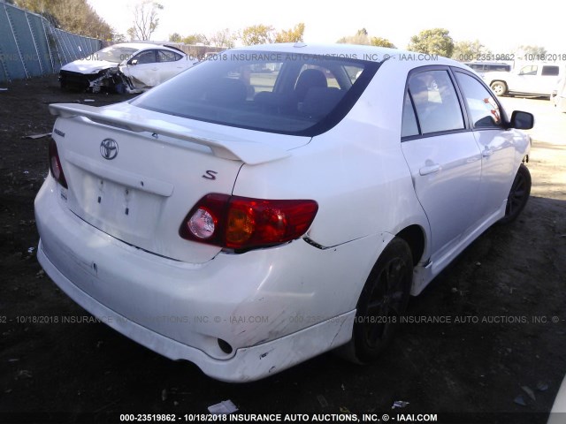 2T1BU4EE5AC464871 - 2010 TOYOTA COROLLA S/LE/XLE WHITE photo 4