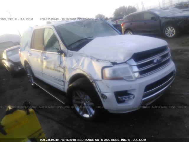 1FMJU1MTXFEF49585 - 2015 FORD EXPEDITION PLATINUM WHITE photo 1