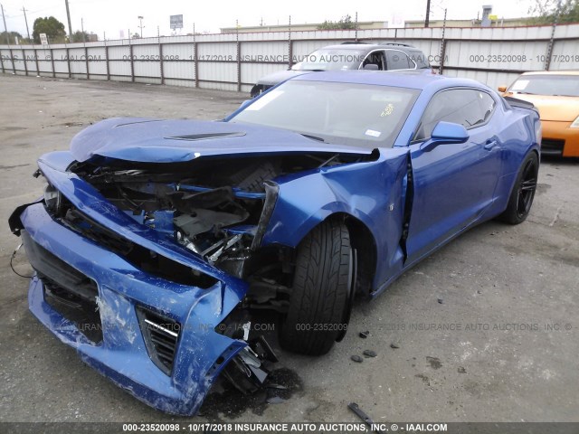 1G1FH1R76H0158890 - 2017 CHEVROLET CAMARO SS 蓝色 照片 2