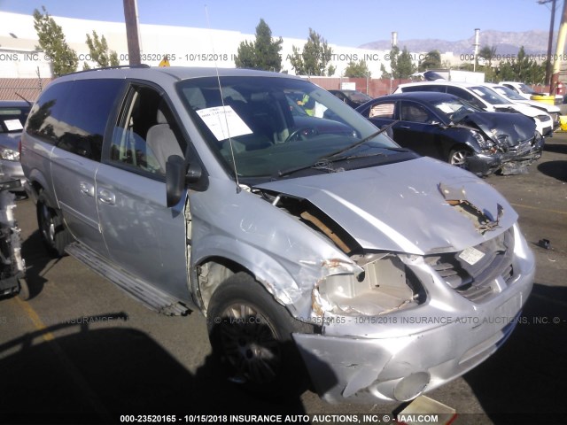 2D4GP44L76R705207 - 2006 DODGE GRAND CARAVAN SXT SILVER photo 1