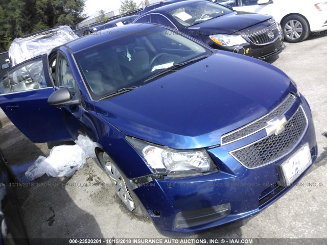 1G1PC5SH2C7215082 - 2012 CHEVROLET CRUZE LS BLUE photo 1