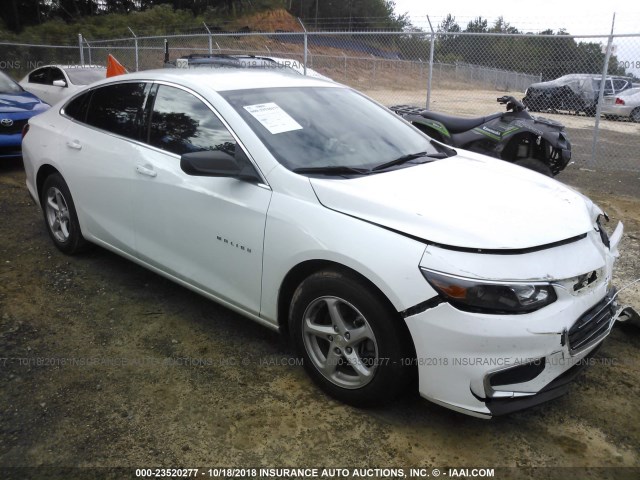 1G1ZB5ST1GF195774 - 2016 CHEVROLET MALIBU LS 白色 照片 1