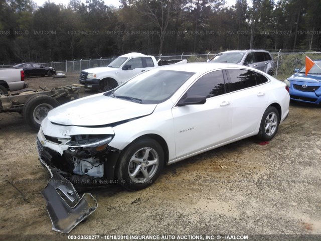 1G1ZB5ST1GF195774 - 2016 CHEVROLET MALIBU LS 白色 照片 2
